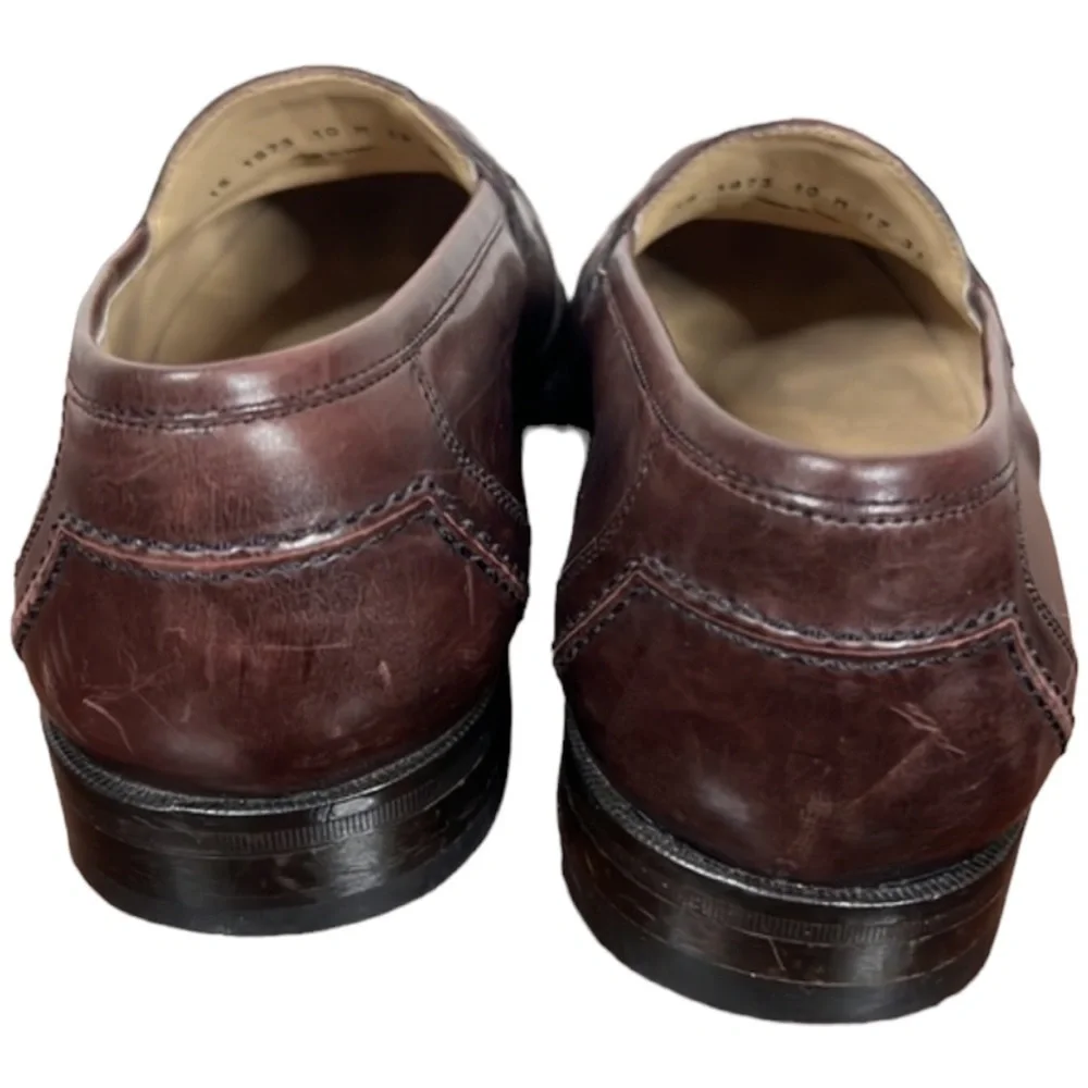 Johnston & Murphy Wine Brown Burgundy Tassel Dress Shoe Size 10